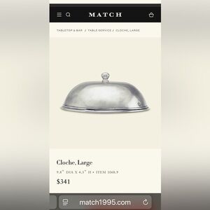 Match Pewter Cloche Large